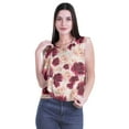 thumbnail image 4 of Moomaya Hauts en Jersey de Coton pour Femmes Sans Manches Imprimé Col Rond Tenue Décontractée, 4 of 4