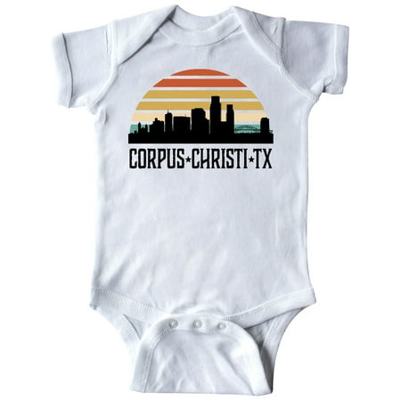 

Inktastic Corpus Christi Texas Skyline Retro Gift Baby Boy or Baby Girl Bodysuit