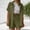 Green, variant on Linen Sets for Women 2 Piece Summer Women's Muslin Blouse Set Beach Y2K Clothes Cotton Sports Suit Oversize Short Sleeve Leisure Suit Lounge Beach Vacation Two Piece Outfits Tracksuits