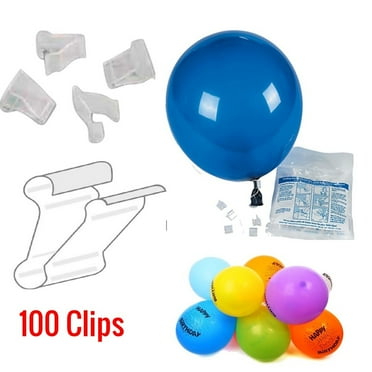 Balloon Clips - Quickie 100 Pcs. Balloon Clips - Seal Balloons in a Snap - Party Accessory