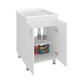 thumbnail image 3 of Foster 2-Door Laundry Room Utility Tub and Sink Engineered Wood White, 3 of 10