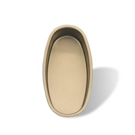 

DIY Bakeware Carbon Steel Kitchen Toast Mold Oval Shaped Cake Pan Bread Mould Loaf Tray Baking Tool GOLD