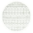 thumbnail image 2 of SAFAVIEH Berber Fringe Vinal Aztec Shag Area Rug, Ivory/Sage, 6'7" x 6'7" Round, 2 of 11