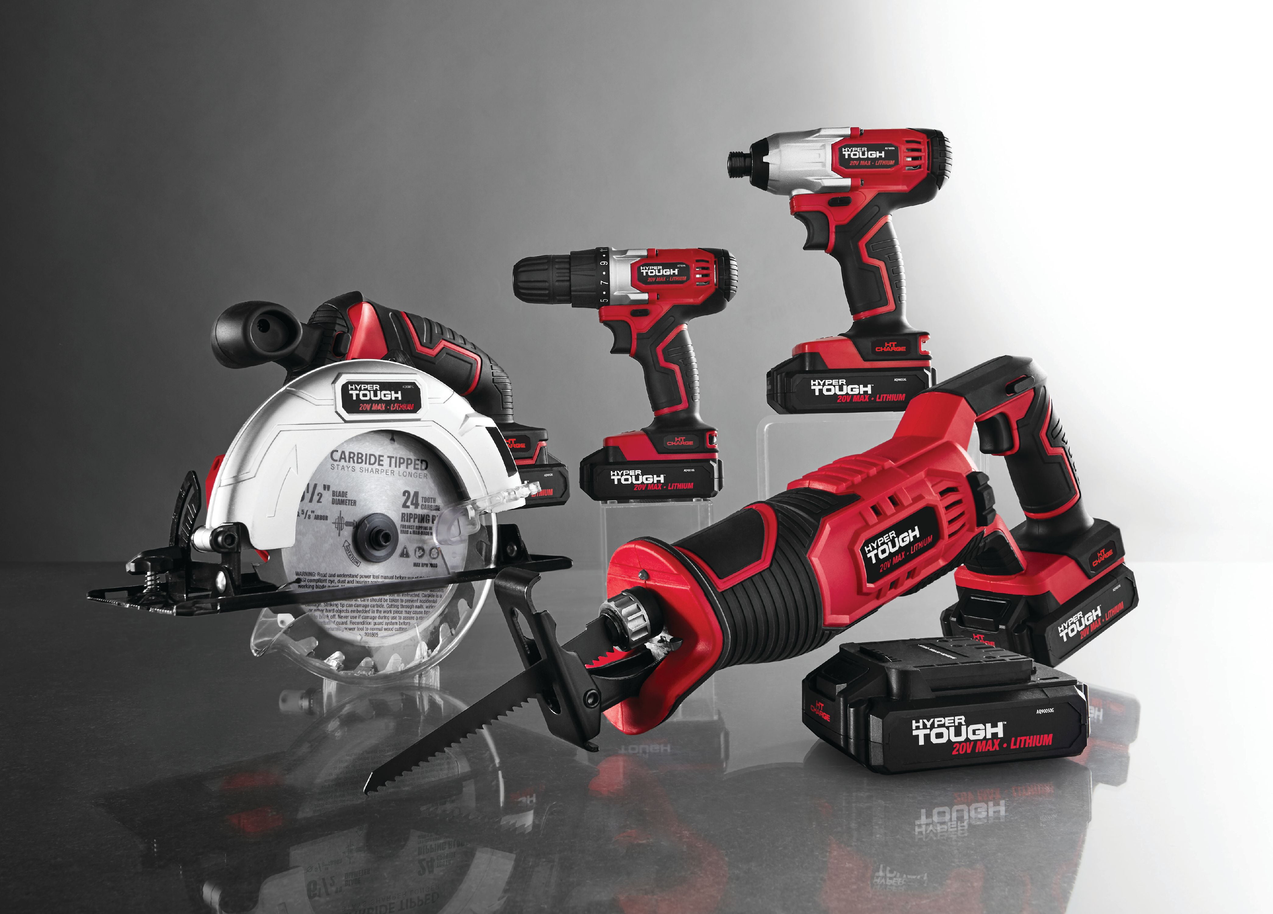 Hyper Tough 20V Max Lithium ion Cordless Impact Driver 1 4 inch