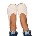 thumbnail image 5 of Yungyresw Women Slip On Work Shoes Round Toe Low Top Comfortable Office Casual Walking Shoes Soft Sole Fashion Ballet Flats Beige 36, 5 of 9