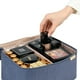 thumbnail image 5 of Bolsa de maquillaje de viaje NISHEL, grande, doble capa, azul Egeo, 5 of 7
