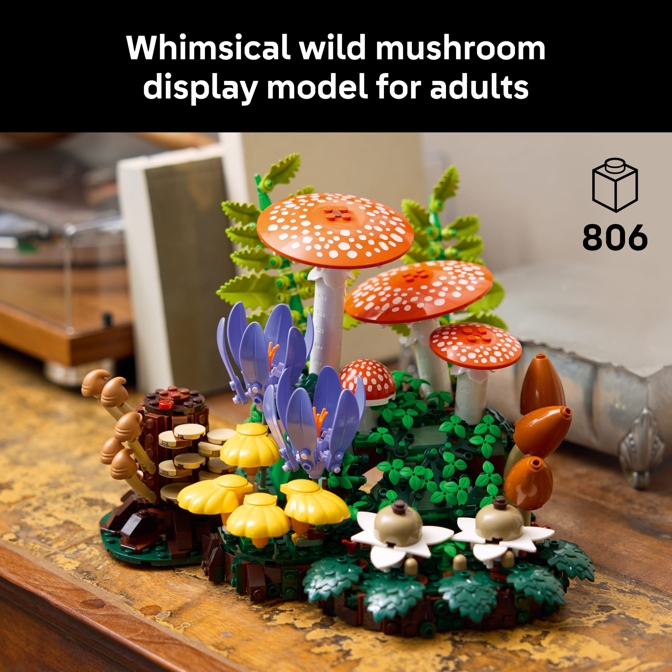 LEGO Botanicals Hongos del Bosque - Set de Construcción para Adultos, Mayores de 18 Años - Decoración de Hongos para el Hogar - Regalos para Mujeres y Hombres - Actividad Creativa - 11505 3