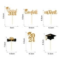 thumbnail image 5 of Kripyery 12 Pcs Graduation Cake Toppers 2024 Graduation Theme Party Cupcake Desserts Fruit Pies Cookies Decorations Novelty Student Gathering Supplies, 5 of 7