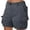 Bronze, variant on Cargo Shorts Women Bermuda Knee Length Long Hiking Shorts with Pockets Elastic Waist for Summer Casual Trendy Outfits