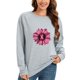 thumbnail image 3 of Gibobby Sudadera oversize mujer Sudaderas de Halloween para mujer playera casual de manga larga(Gris,G), 3 of 5