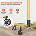 thumbnail image 6 of TASALON Metal Hairstylist Tray Rolling Cart for Hair Salon Station with 2 Magnetic Hair Color Bowls, Rolling Salon Tray on Wheels with Holder and Separator Stand -Gold, 6 of 8