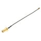 thumbnail image 1 of Antena con conector hembra UFL a SMA premium, cable flexible WiFi IPX a SMA Negro 20cm, 1 of 9