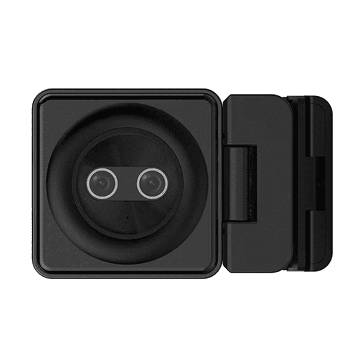 12MP 4K Webcam 30fps Dual Lens USB Web Cam with Microphone Auto Focus Living Stream Camera 20X Zoom for Live Broadcast,1 * Binocular Camera 1 * Remote Control,Black