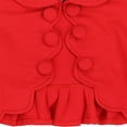 thumbnail image 5 of Toddlers and Girls French Terry Knit Zuri Scalloped Trim Crop-Jacket in Retro Red 3T, 5 of 8