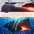 thumbnail image 4 of Gaming Mouse Pad, Extended Mouse Pad, XXL Large Big Computer Keyboard Mouse Mat Desk Pad with Non-Slip Base and Stitched Edge for Home Office Gaming Work, 31.5x15.7x0.12inch(Sunrise)\u2026, 4 of 6