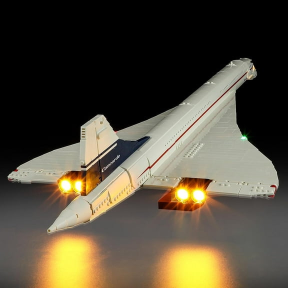 LED Light Kit for Lego 10318 Airbus Concorde Set, Compatible with Lego 10318 Building Blocks Model(Not Include Blocks Set)