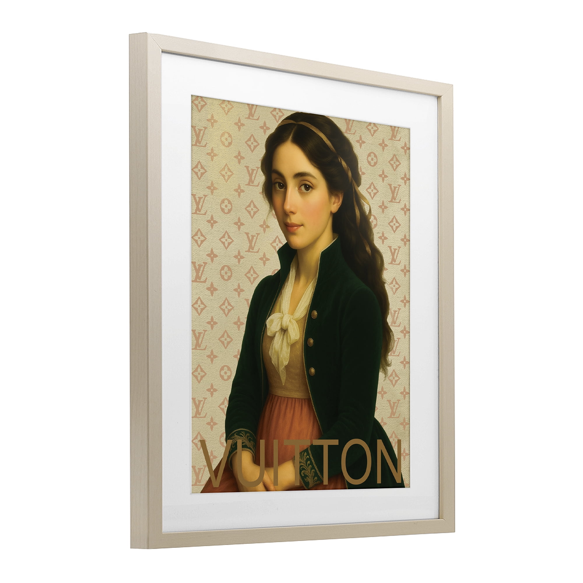 Stupell Industries Glam Gentlewoman in Spring Birch Framed Print Under Glass, design by Grotto Studios