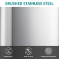thumbnail image 6 of Kojooin Stainless Steel Rectangular Garbage Can with Soft-Close Lid & Removable Inner Basket, Heavy Duty Hands-Free Odor-Proof Step Trash Can, 6 of 8