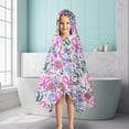 thumbnail image 6 of Pink Breast Cancer Hooded Bath Towel，50"x30" for Ages 3 To 12 Kids, Quick Dry Lightweight Soft Microfiber Hood Beach Towel Cover Up for Kids, 6 of 7