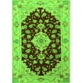 thumbnail image 1 of Ahgly Company Indoor Rectangle Medallion Green Traditional Area Rugs, 8' x 10', 1 of 1