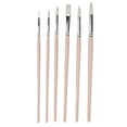 thumbnail image 2 of Watercolor Brushes, Easy Cleaning Oil Paint Brushes Fine Workmanship  For DIY For Home For School Hibiscus Color,Bamboo Green,Sakura Pink, 2 of 8
