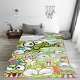 thumbnail image 4 of Keroppi Fleece Blanket Super Soft Cozy Throw Blanket 80"X60", Lightweight Fuzzy Comfy Flannel Blanket Warm Plush Throw Blankets For Couch, Sofa, Bed, 4 of 8