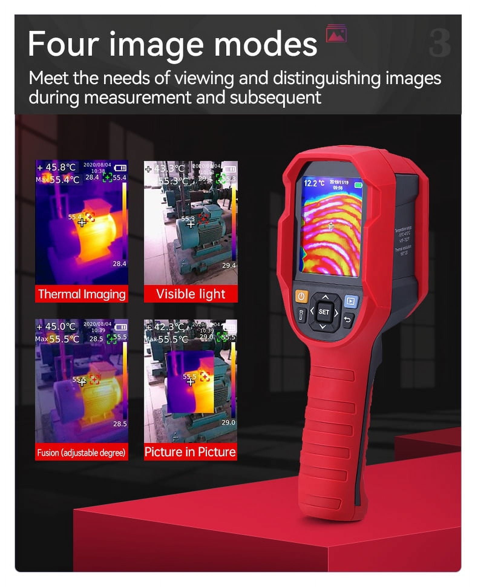 A-BF UTi260B Infrared Thermal Imager -15~550C Industrial Thermal Imaging Camera Handheld USB Infrared Thermometer 256*192 pixels