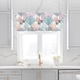 thumbnail image 2 of Summer Coral Starfish Kitchen Curtains Valances for Windows Coastal Beach Seashell Window Curtain 54x18 Inch Blue Orange Rod Pocket Bathroom Treatment Valance 1 Panel for Living Room Bathroom Decor, 2 of 7