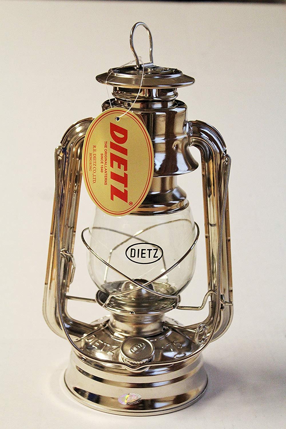Dietz Original #76 Oil Lamp Burning Lantern - Nickel Plated