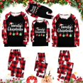 thumbnail image 1 of Vente de Liquidation! Pyjamas de Noël Assortis pour Famille Noël 2024 Imprimé Manches Longues Pull Décontracté Col Rond Chandail à Capuchon pour Enfants Pyjamas de Noël Blanc Taille Enfant : 8-9 Ans, 1 of 3