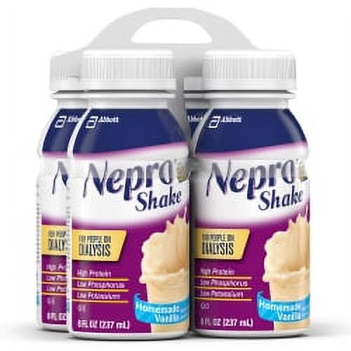 Abbot Nepro® with Carb Steady® Homemade Vanilla 8 oz. Bottle Ready to Use | Case of 24 Bottles