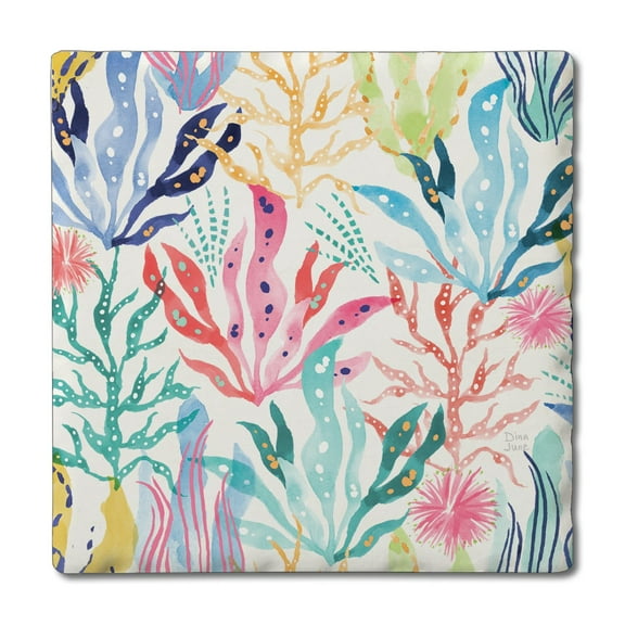 Thirstystone "Coral Collection" Single Tumbled Tile Coaster