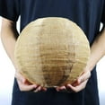 thumbnail image 2 of Koyal Wholesale Hanging Burlap Lanterns Decorations, Real Burlap Fabric, 8-inch and 10-inch, 2-Pack, 2 of 5
