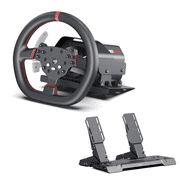 PXN V10ultra - Direct Drive Racing Wheel Set - 4Nm VD4 Servo Motor Base + W AS Gaming Steering Wheel (28cm) + PD HM GEN2 2-Pedal - Sim Racing Set for PC