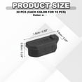 thumbnail image 2 of Uxcell 0.6 Inch Dust Plug, 30 Pcs Anti Dust Plug Cover Female End for Port Device, Black/White/Clear, 2 of 6