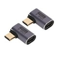thumbnail image 1 of 90 Degree USB C Adapter, Type C Male To Female Right Angle Connector Portable 40Gbps Wear Resistant 100W Fast Charging  For Transmission, 1 of 8
