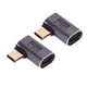 thumbnail image 2 of Conector De ángulo Recto Tipo C Macho A Hembra, 2 Uds 7680x4320 Portátil 40Gbps 90 Grados Adaptador USB C 100W Carga Rápida Para Carga, 2 of 8