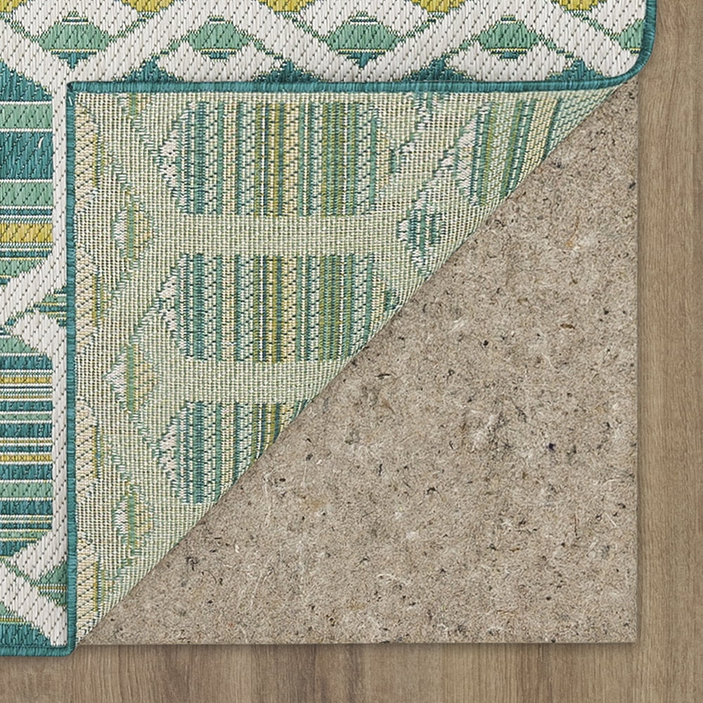 Mohawk Home Clemente Geo Outdoor Area Rug, Teal, 2' 6" x 6'