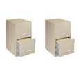 thumbnail image 1 of Scranton & Co Set of 2 18"D 2-Drawers Metal File Cabinet in Putty/Beige, 1 of 11