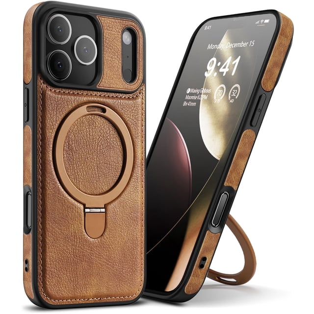 Funda de piel magnética VAUSERDY para iPhone 17 Pro Max