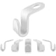 thumbnail image 1 of 5 Pcs Bathroom Kitchen Glass Clear Suction Cup Hook Wall Hangers, 1 of 3