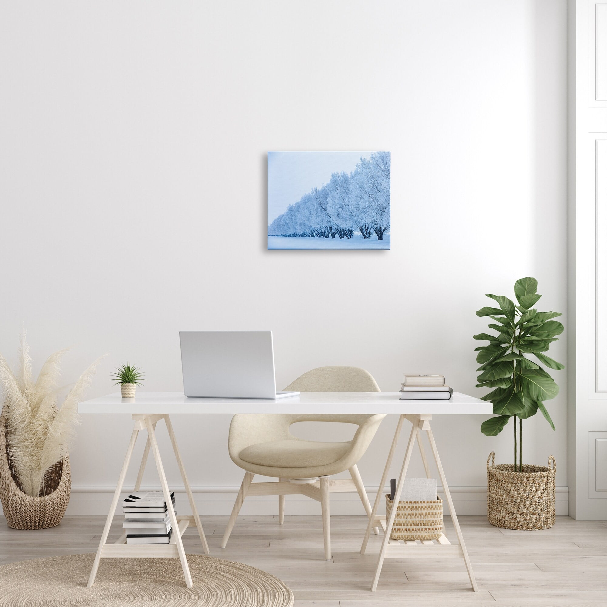 Stupell Industries Winter Tree Grove Snow Covered Branches Photography Photograph Gallery Wrapped Canvas Print Wall Art, Design by Steve Smith