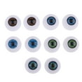 thumbnail image 3 of 24mm Acrylic Round Oblate Eyeballs Eyes Crafts Props For Doll Accessories DIY Supply 5 Pairs/Set, 3 of 10