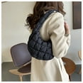 thumbnail image 3 of Women Armpit Bag Pleated Handbag Korean Styles Shoulder Bag Quilted Cloud Bag, 3 of 20