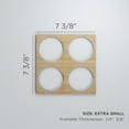 thumbnail image 3 of Ekena Millwork 7 3/8"W x 7 3/8"H x 1/4"T Extra Small Wembley Decorative Fretwork Wood Wall Panels, Alder, 3 of 18