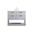 thumbnail image 3 of 42 inch single bathroom vanity in grey, 3 of 8