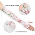 thumbnail image 3 of Pink Flowers Grids Gardening Sleeves UV Sun Protection Cooling Arm Sleeves Anti-Scratch Farmers Sleeves for Women Men, 3 of 7