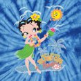 thumbnail image 4 of Wild Bobby Betty Boop Island Girl Paradise Betty Boop Tie-Dye T-Shirt, Spider Royal, Small, 4 of 4