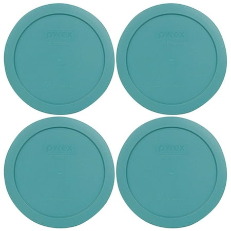 

Pyrex 7201 PC 4 Cup Round Plastic Turquoise Replacement Lid for Glass Bowl 4PK