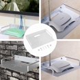 thumbnail image 2 of Shelf Router Wall Box Wifi Standbracketmonitor Speakersmount Cable Baby Metal Mounted Support Media, 2 of 7